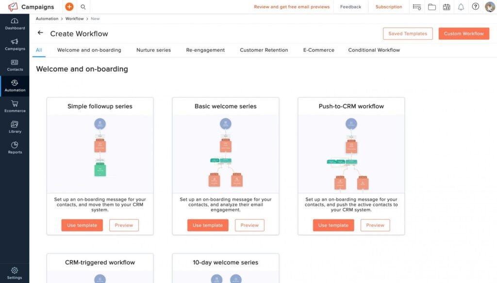 ActiveCampaign vs Zoho CRM: Zoho Email Marketing