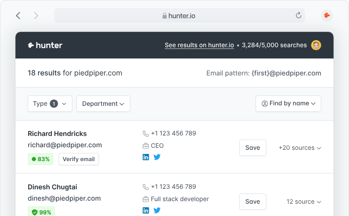 apollo io vs hunter io: hunter io email finder