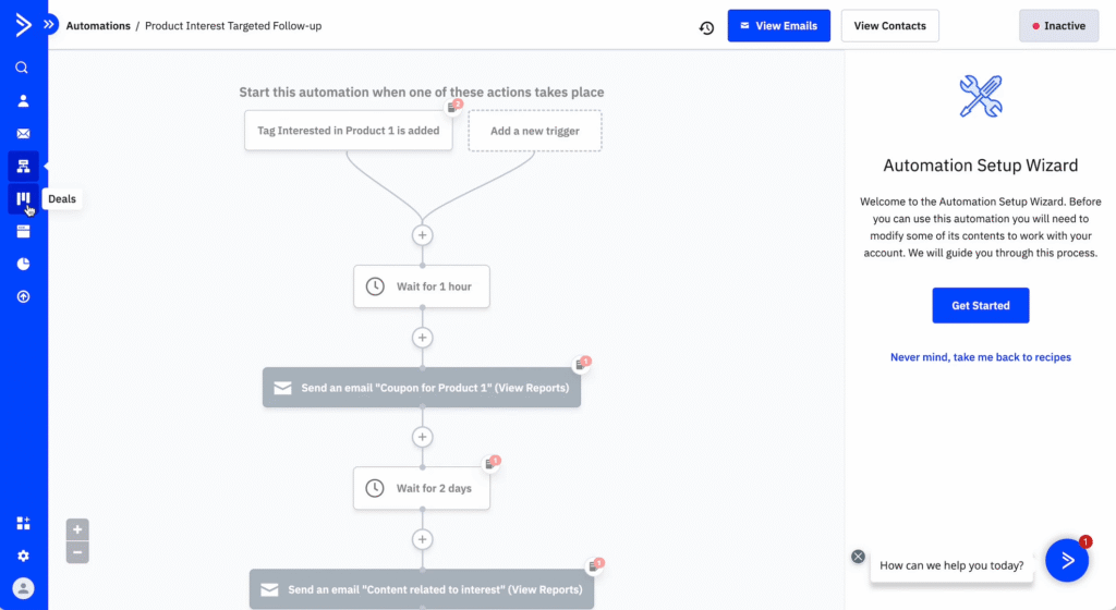 activecampaign vs tinyemail: activecampaign automation