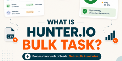 What Is Hunter.io Bulk Task? Bulk Email Finder and Verifier in One CSV Upload