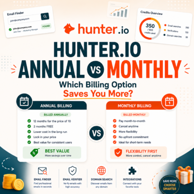 Hunter.io Annual vs Monthly Billing: How the 30% Yearly Discount Works