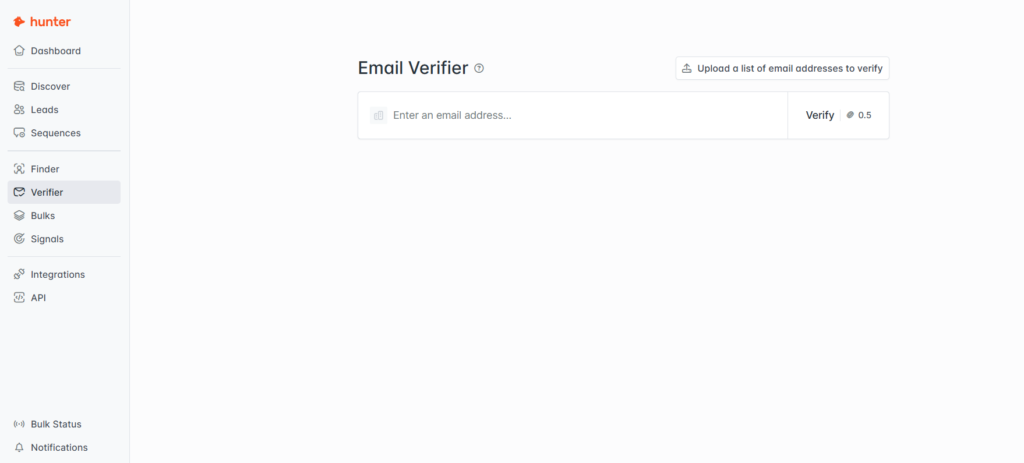 Hunter.io Email Verifier