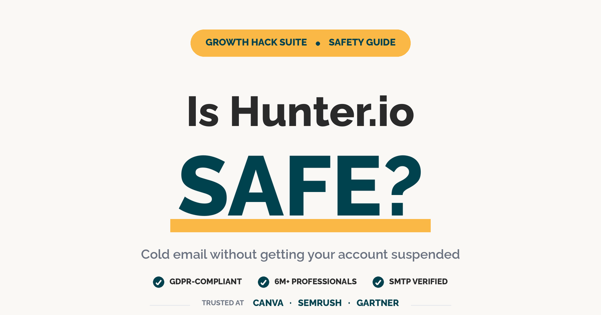 You are currently viewing Is Hunter.io Safe? How to Cold Email Without Getting Your Email Account Suspended (2026)