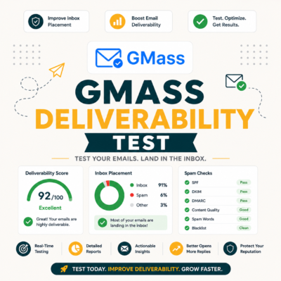 GMass Deliverability Test: 12 Weeks of Real Inbox Placement Data