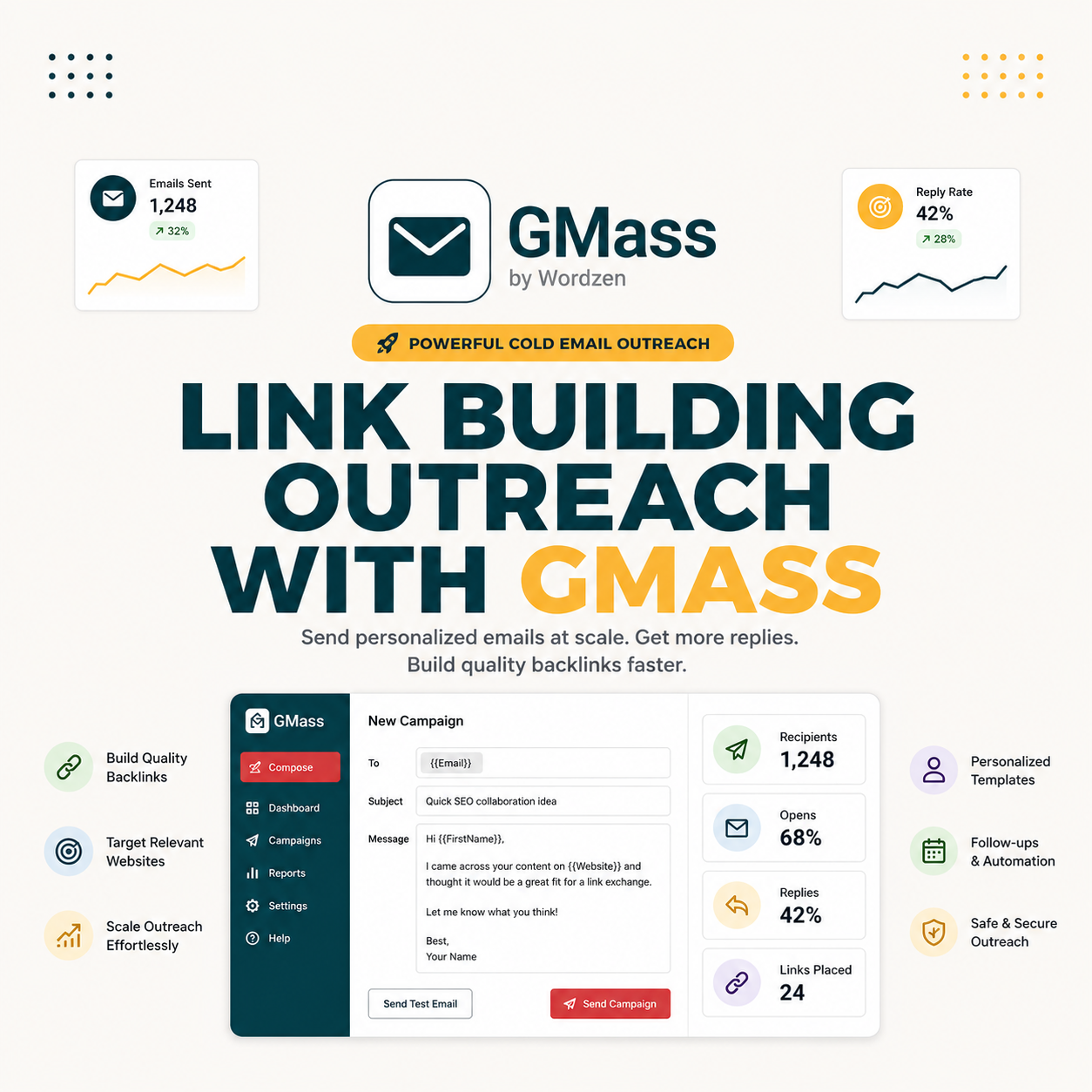 Read more about the article Link Building Outreach with GMass: 247 Backlinks in 90 Days (Case Study)