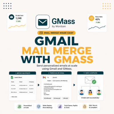 Gmail Mail Merge with GMass: Send Personalized Bulk Email in 5 Minutes