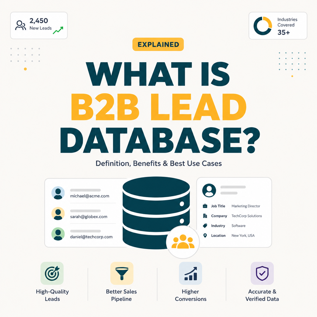 Read more about the article What Is a B2B Lead Database? Apollo vs Hunter Coverage Compared