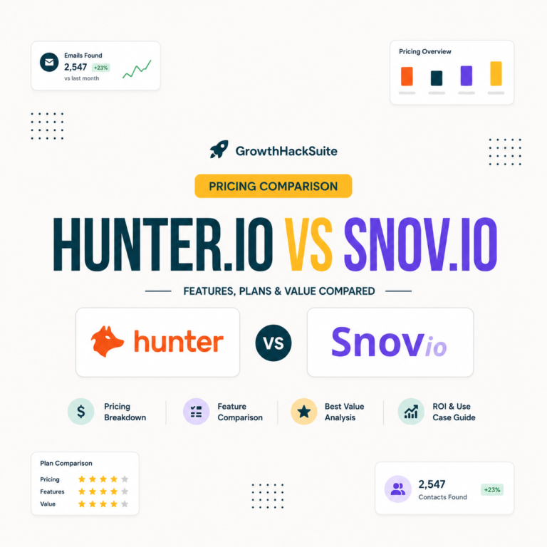 Hunter.io vs Snov.io Pricing