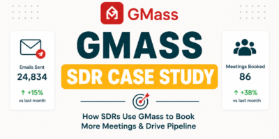 GMass Case Study: How an SDR Booked 30 Meetings in 30 Days