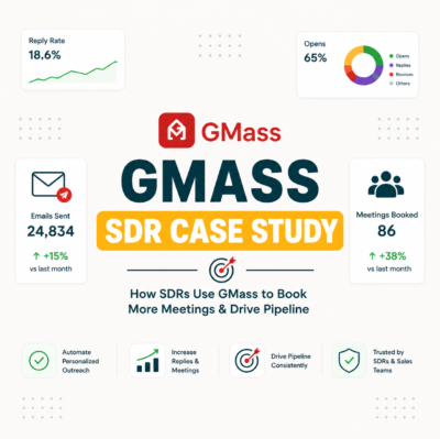 GMass Case Study: How an SDR Booked 30 Meetings in 30 Days