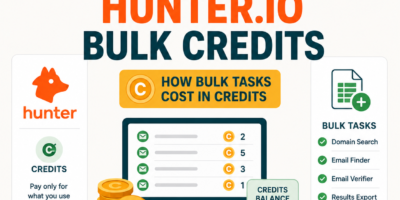 Hunter.io Bulk Credits: Domain Search, Email Finder, Verification