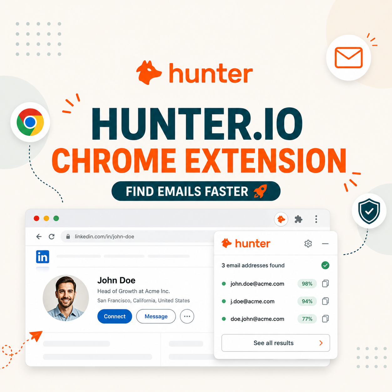 You are currently viewing Hunter.io Chrome Extension Review 2026: 73% Hit Rate Tested on 500 LinkedIn Profiles