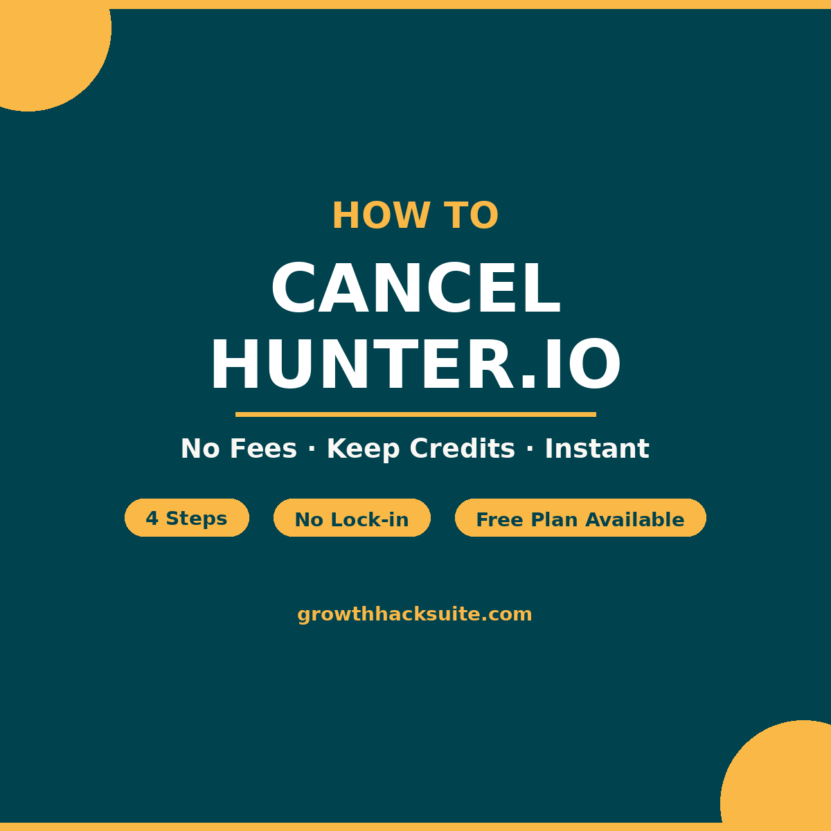 You are currently viewing How to Cancel or Downgrade Hunter.io (Keep Your Credits)