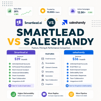 Smartlead vs Saleshandy: Deliverability and Cost Compared