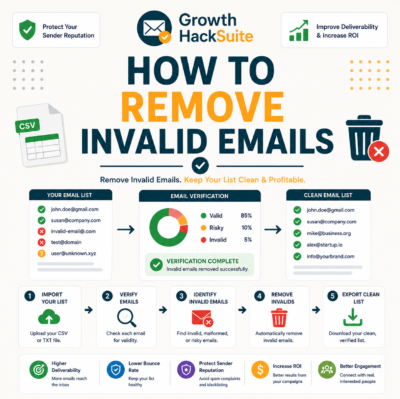 How to Remove Invalid Emails From Your List (Without Starting Over)