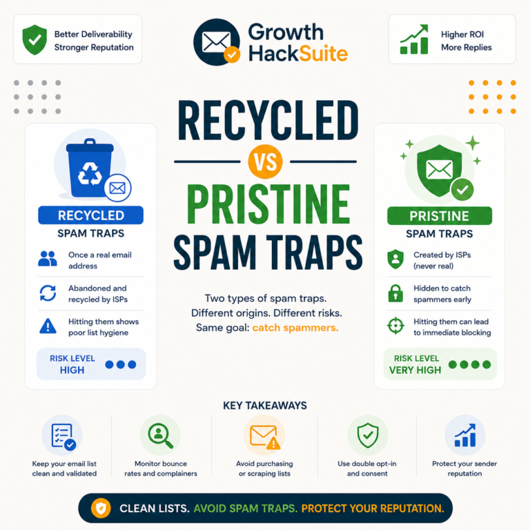 Recycled vs pristine spam traps