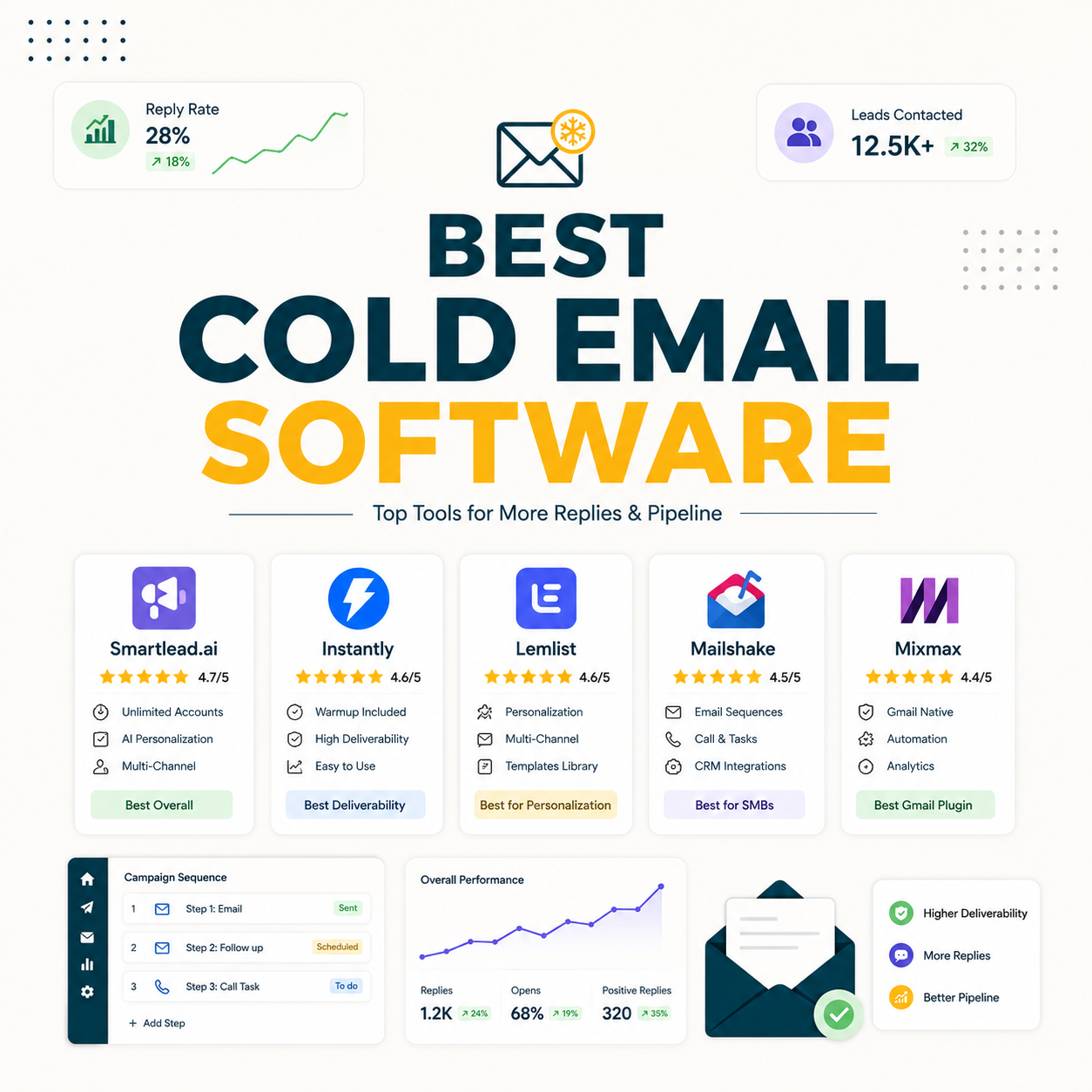 You are currently viewing Best Cold Email Software: 9 Tools Ranked by Deliverability and Price