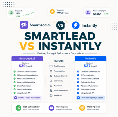 Smartlead vs Instantly: Deliverability, Pricing and Scale Compared