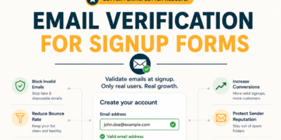 Email Verification for Signup Forms: Stop Fake and Mistyped Signups