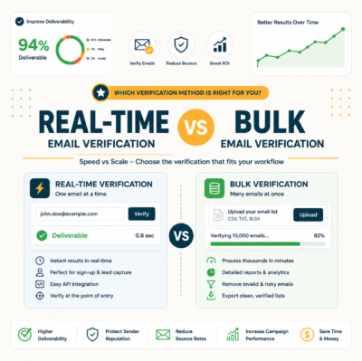 Real-Time vs Bulk Email Verification: Which One Do You Need?