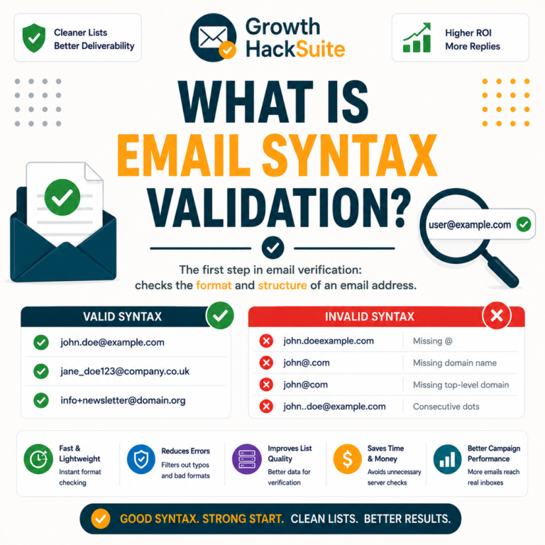 Email syntax validation