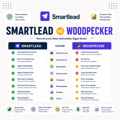 Smartlead vs Woodpecker: Agency Cold Email Compared