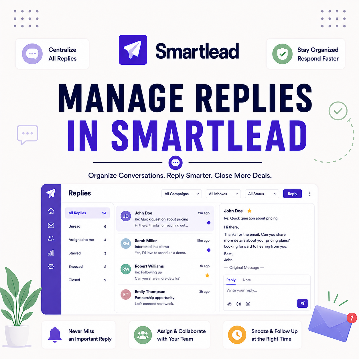 Read more about the article How to Manage Replies in Smartlead Master Inbox