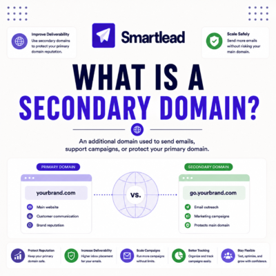 What Is a Secondary Domain for Cold Email? Why Senders Use Them