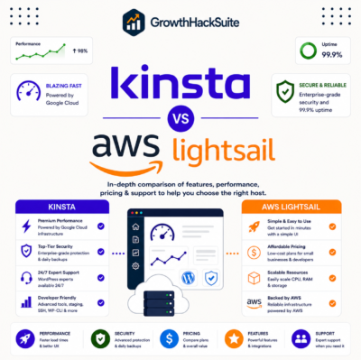 Kinsta vs AWS Lightsail: Managed WordPress vs Cloud Hosting