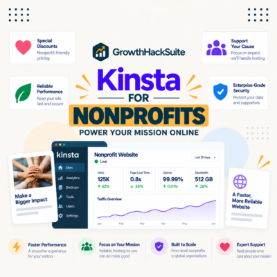 Kinsta for Nonprofits: Reliable, Supported Hosting