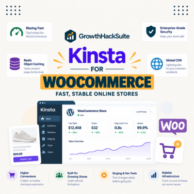 Kinsta for WooCommerce: Fast, Stable Online Stores