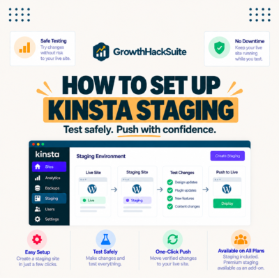 How to Set Up and Use Kinsta Staging